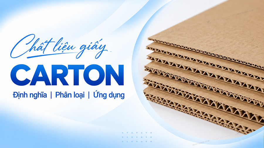 Giấy carton là gì? Phân loại sóng và ứng dụng in ấn