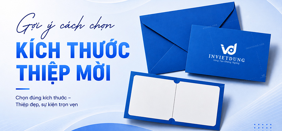 Kích thước thiệp mời chuẩn