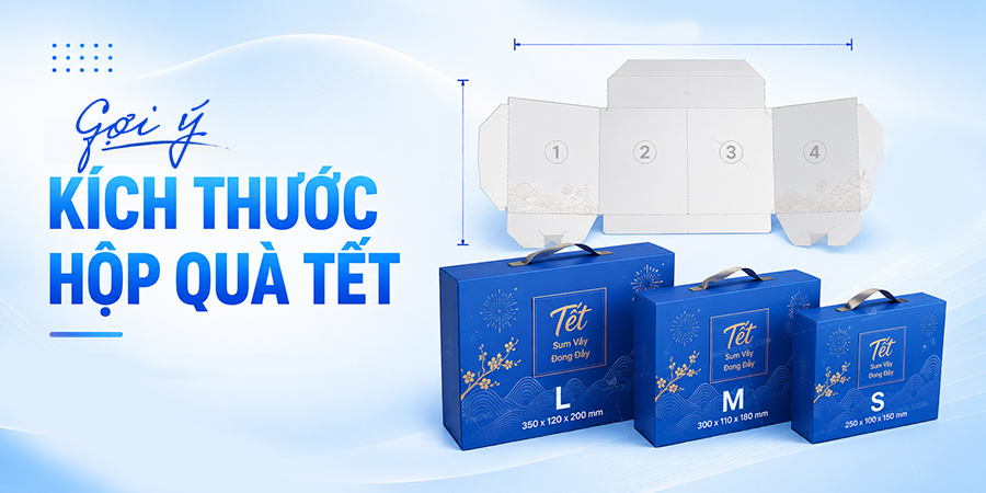 Kích thước hộp quà Tết