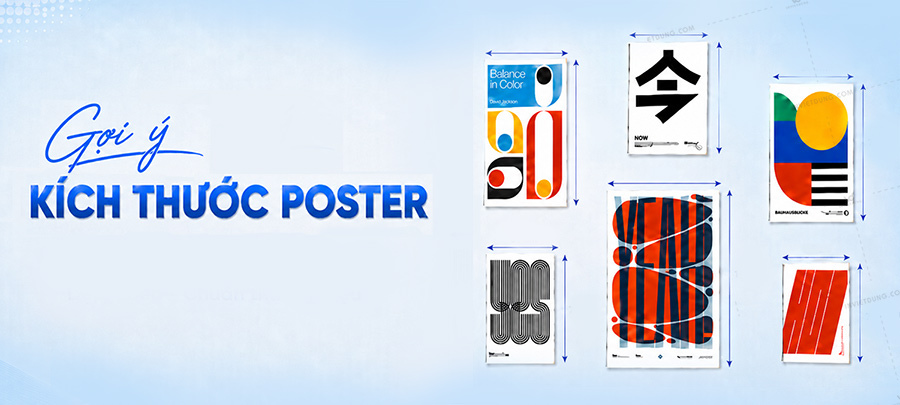 Tổng hợp kích thước poster quảng cáo chuẩn theo từng ngành 