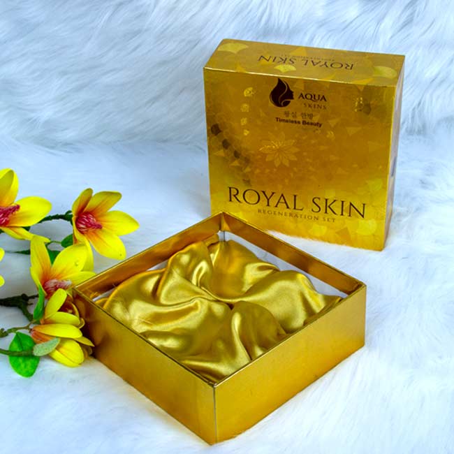 Mẫu hộp cứng đựng mỹ phẩm Royal Skin
