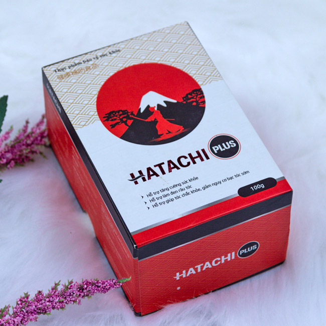 Mẫu hộp cứng đựng thực phẩm chức năng Hatachi