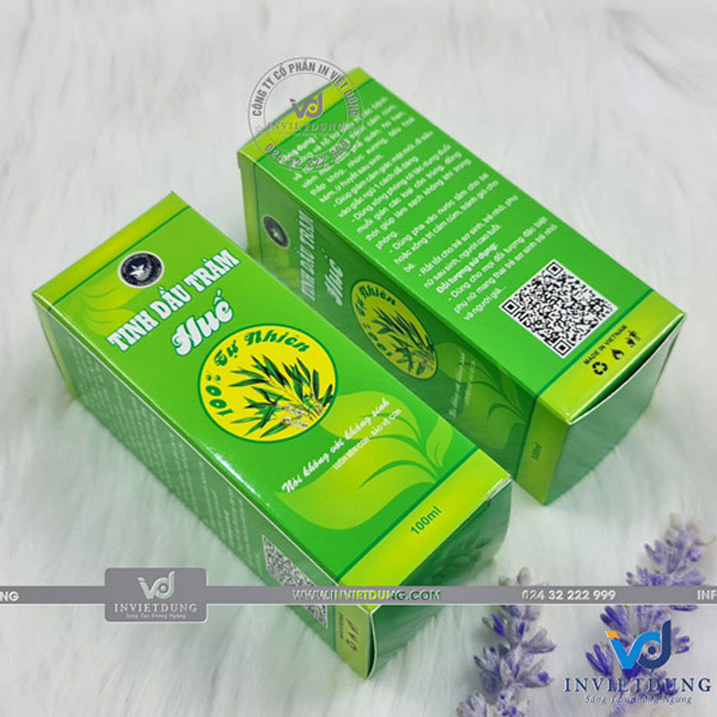 In hộp giấy đựng tinh dầu