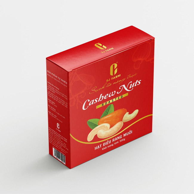 In hộp giấy đựng hạt điều