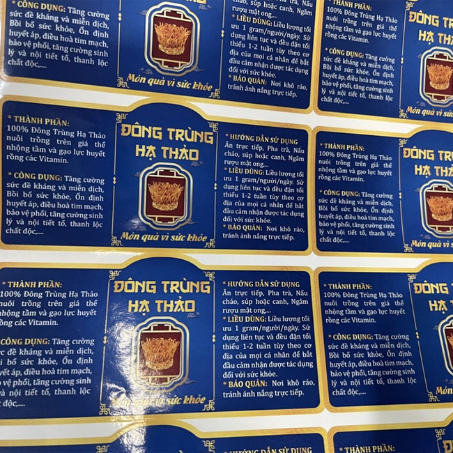 In tem đông trùng hạ thảo