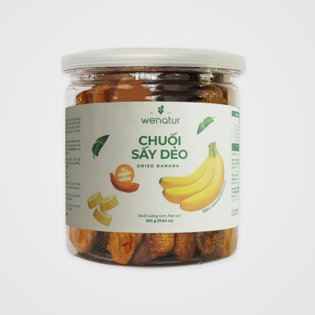In tem nhãn chuối sấy