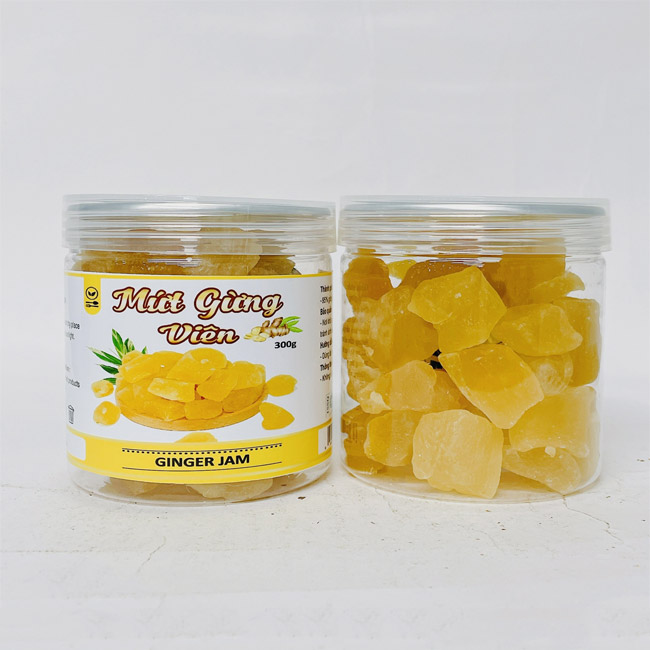 In tem nhãn mứt gừng