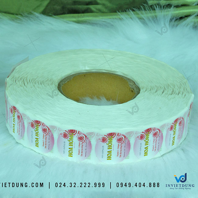 Mẫu decal cuộn dán mỹ phẩm dưỡng da