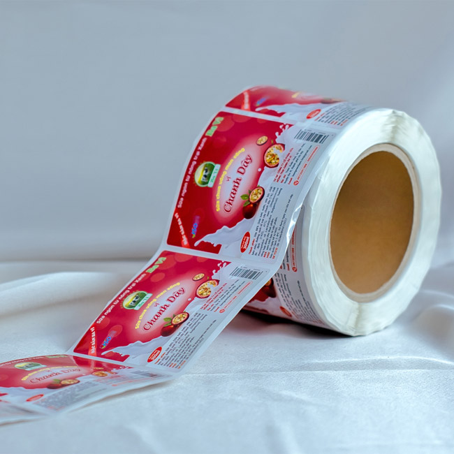 Mẫu decal cuộn dán sữa chua chanh dây Ba Vì