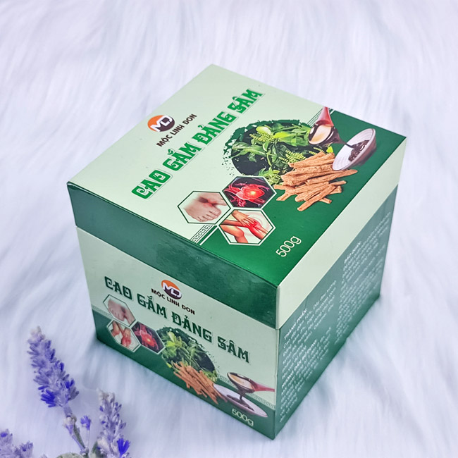 Mẫu hộp cứng đựng Cao gắm đảng sâm