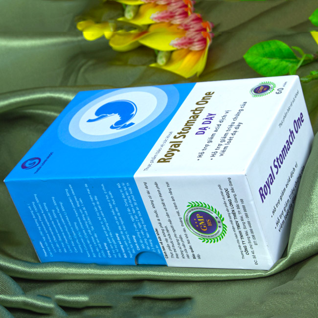 Mẫu hộp cứng đựng viên uống dạ dày Royal Stomach One