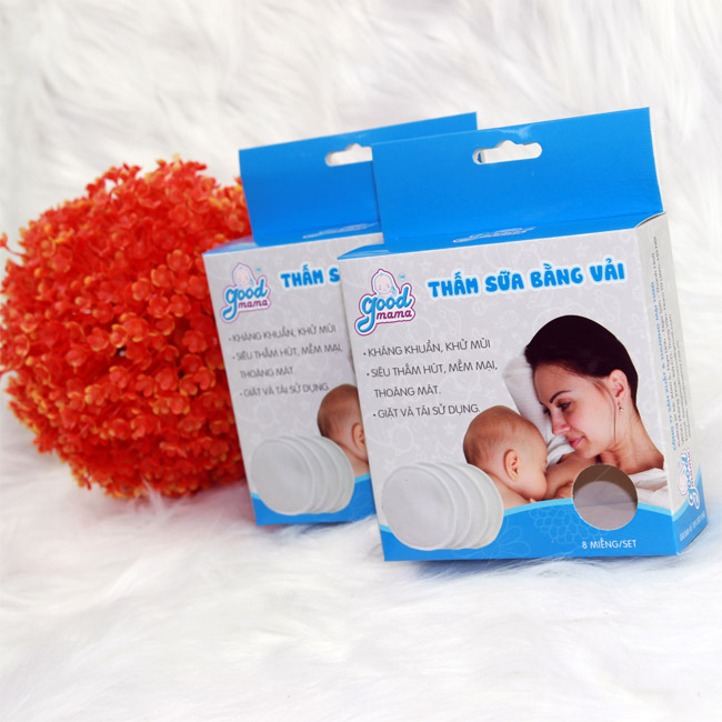 Mẫu hộp đựng miếng thấm lót sữa bằng vải