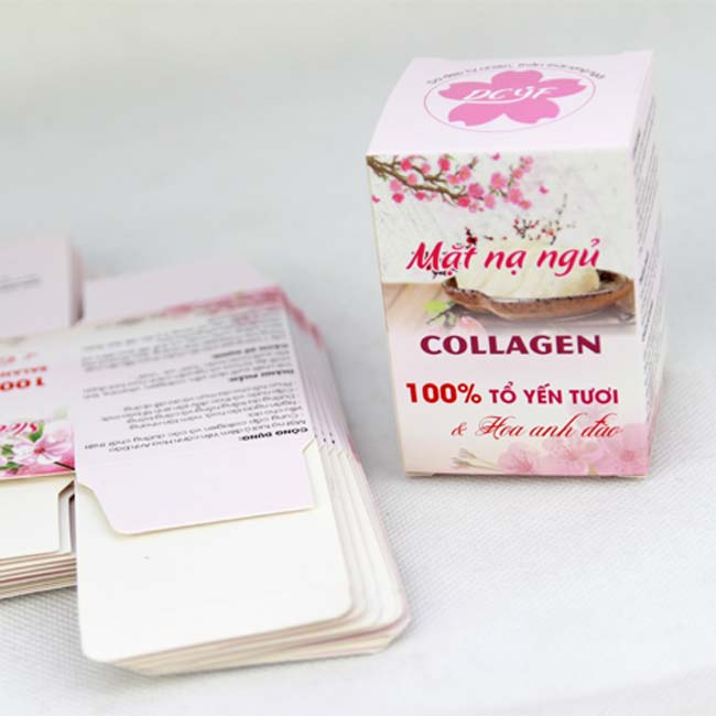 Mẫu hộp đựng mặt nạ ngủ collagen