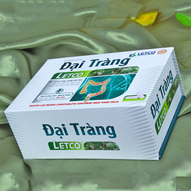 Mẫu hộp cứng đựng viên uống Đại Tràng Letco