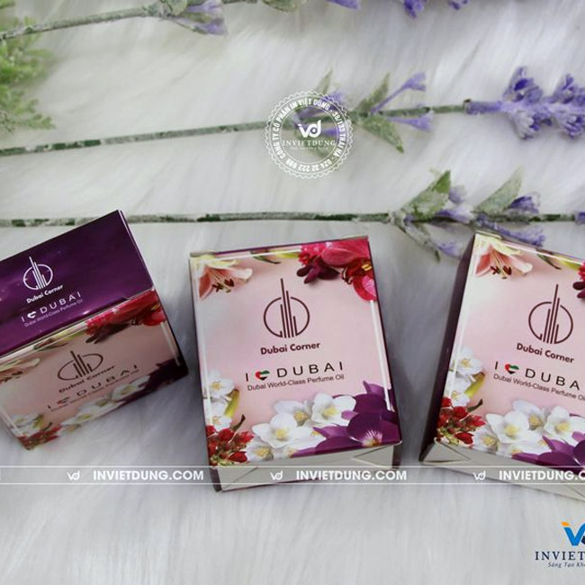 Mẫu hộp đựng tinh dầu nước hoa Dubai Corner