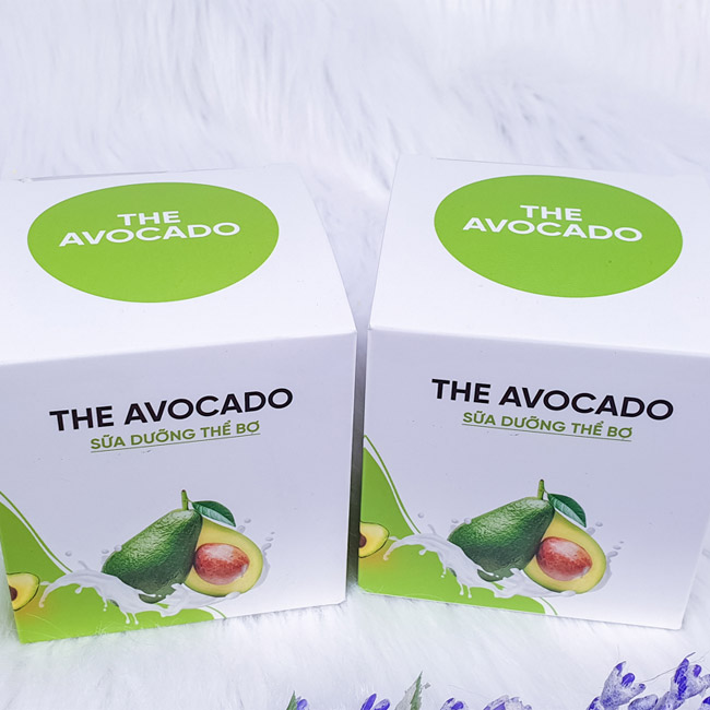 Mẫu hộp đựng tinh dưỡng thể bơ The Avocado