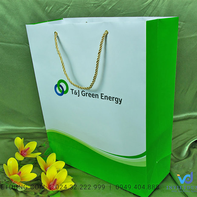 Mẫu túi giấy Công ty T&J Green Energy