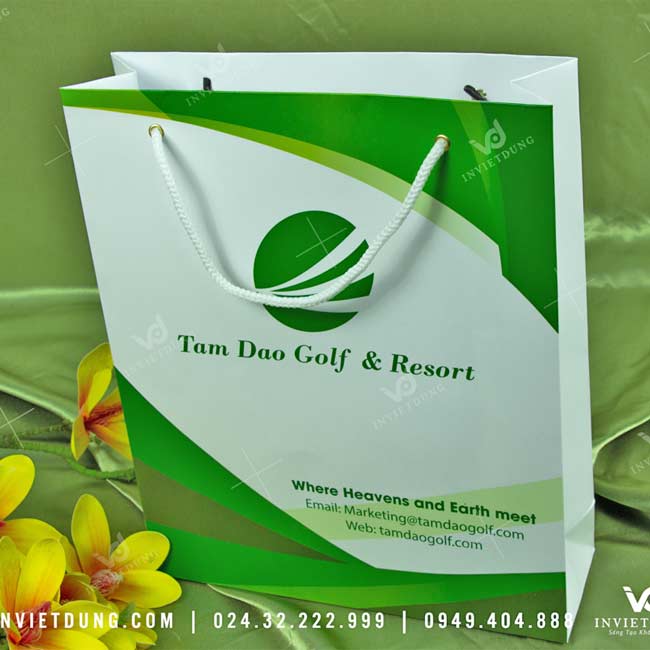 Mẫu túi giấy Tam Đảo Golf & Resort