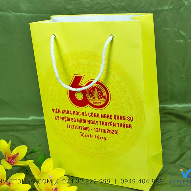 Mẫu túi giấy Viện khoa học và Công nghệ Quân sự