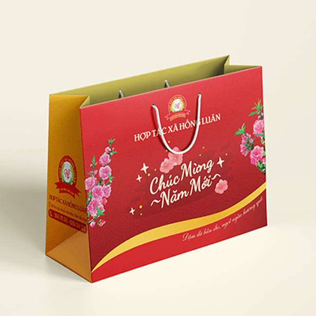 In túi giấy chúc mừng năm mới