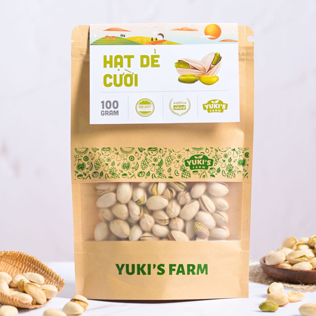 In túi giấy đựng hạt dẻ