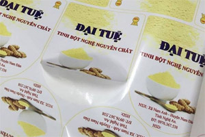 In tem nhãn dán tinh bột nghệ