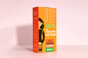 In hộp giấy đựng bột cacao