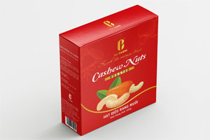 In hộp giấy đựng hạt điều