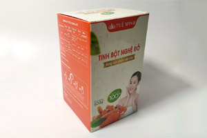 In hộp giấy đựng tinh bột nghệ