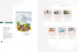 In lịch tết 1 tờ đẹp