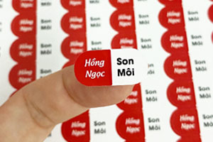 In tem niêm phong mỹ phẩm
