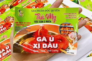 In tem dán gà ủ muối
