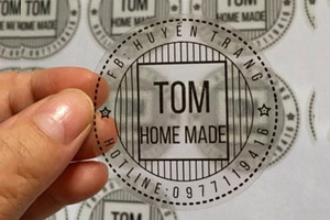In tem decal trong suốt tại Hà Nội