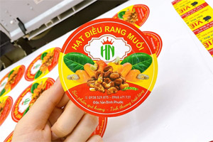In tem nhãn bánh kẹo