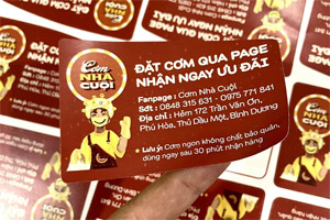 In tem nhãn dán hộp cơm