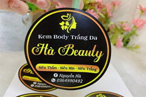 In tem nhãn kem body