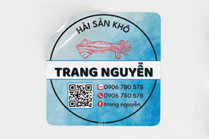 In tem nhãn khô mực