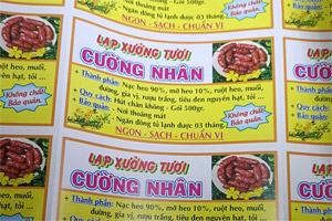 In tem nhãn lạp xưởng