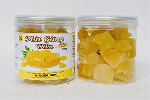 In tem nhãn mứt gừng