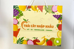 In túi giấy đựng hoa quả