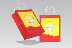 Mẫu túi giấy đựng quà tặng xã Đồng Lợi 