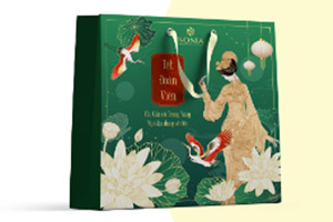 In túi giấy đựng bánh trung thu