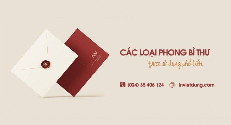 Các loại phong bì phổ biến