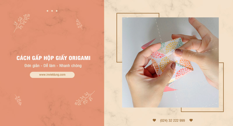 Cách gấp hộp giấy origami