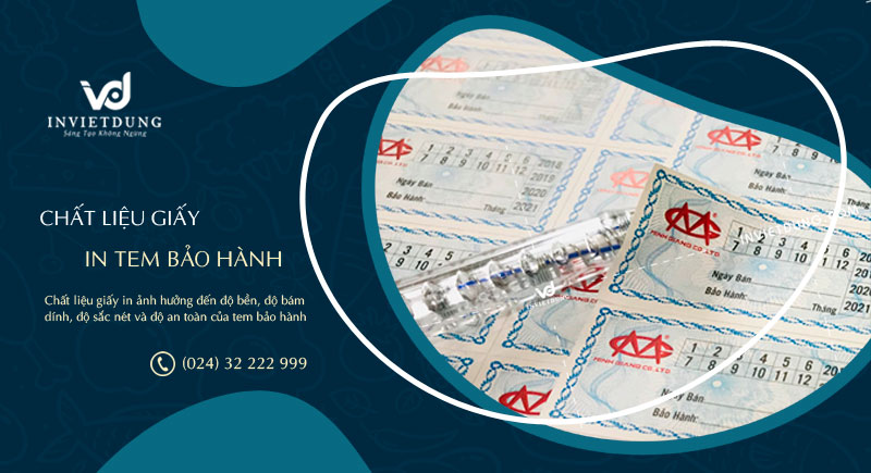 Chất liệu giấy in tem bảo hành