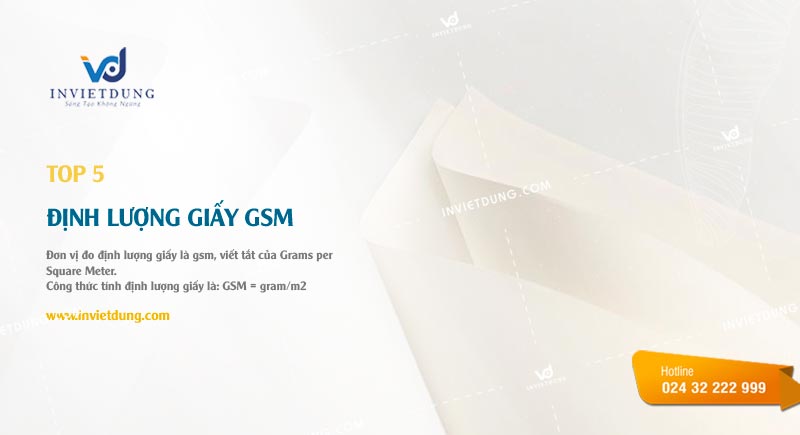 Định lượng giấy là gì