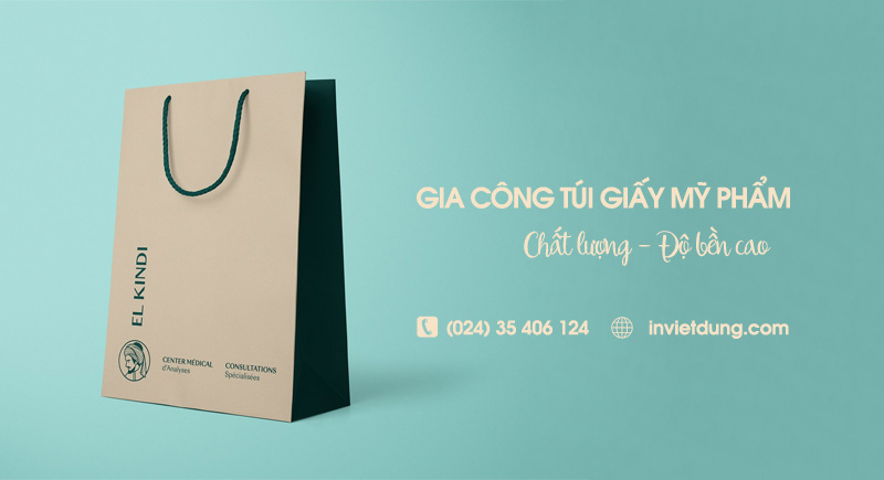 Kỹ thuật gia công túi giấy đựng mỹ phẩm