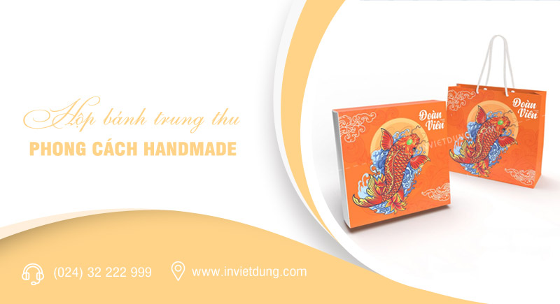 Mẫu hộp đựng bánh trung thu handmade