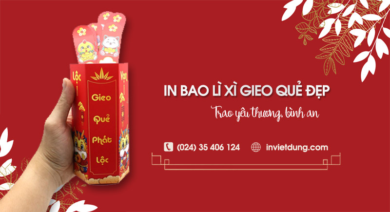 In bao lì xì gieo quẻ