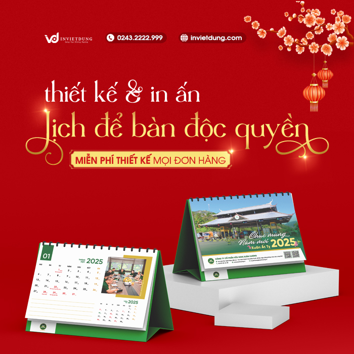 In lịch để bàn độc quyền